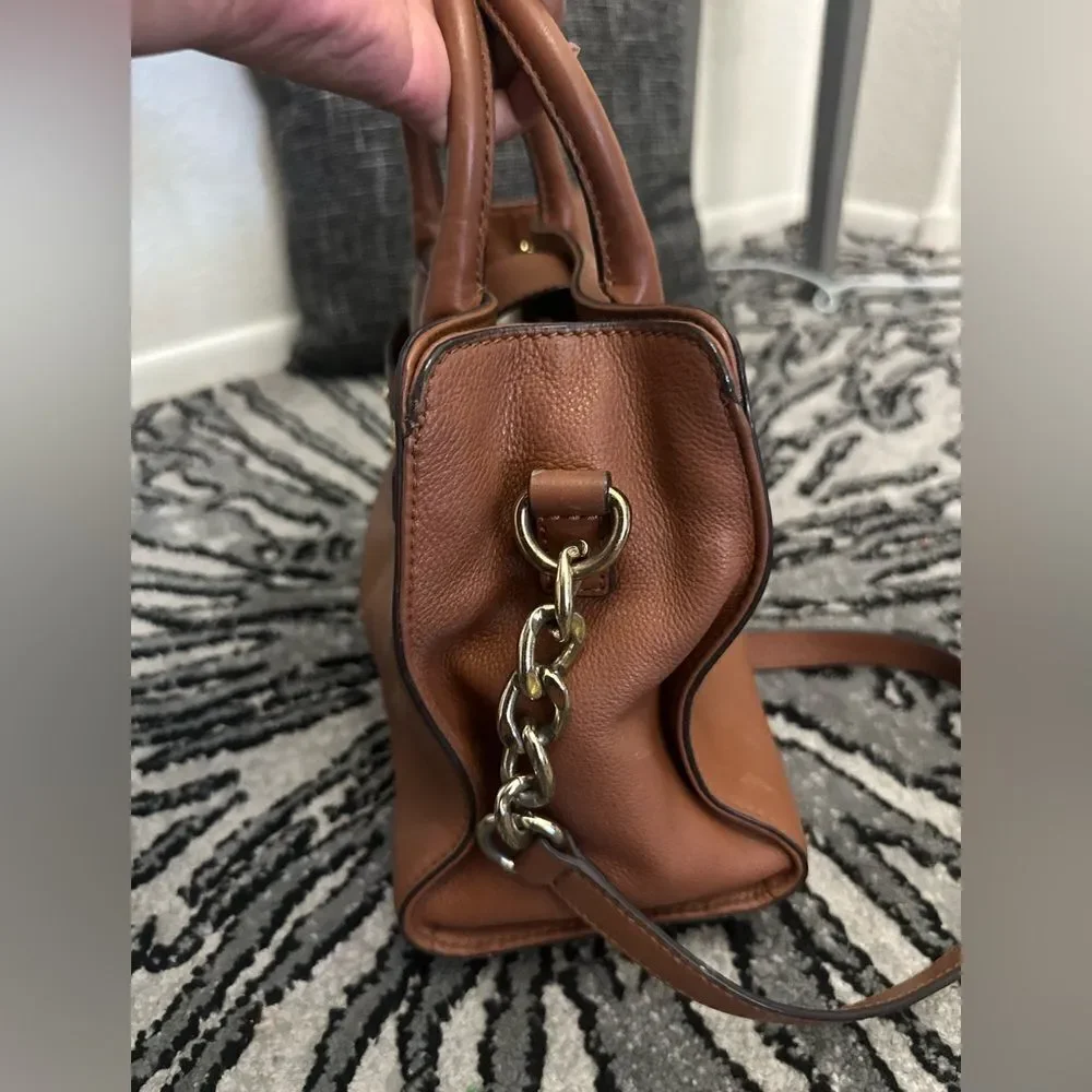 Michael Kors Brown Hamilton Leather Satchel